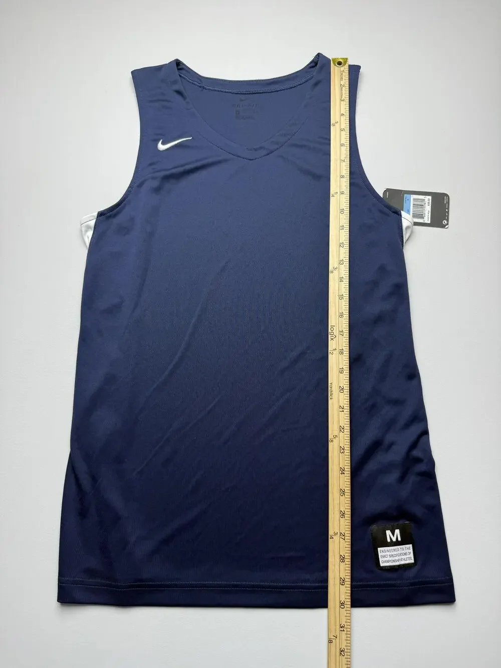 Nike Basketball Jersey Mens Medium Blue Dri-FIT Sleeveless Tank Performance